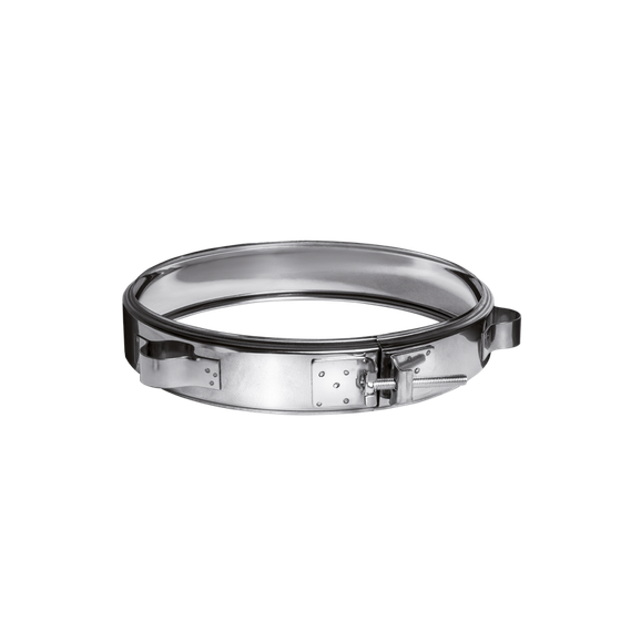 Хомут обжимной для растяжки Ferrum DN200 0,5/430 21103