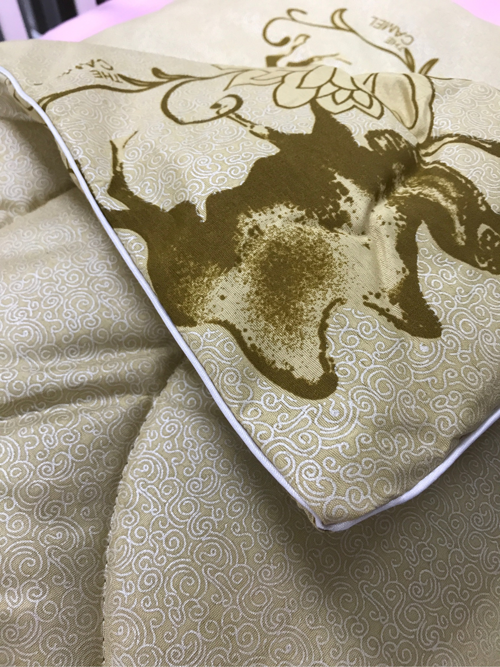 Одеяло верблюд 110*147 ( тик ) (ИП Людин А.В.)