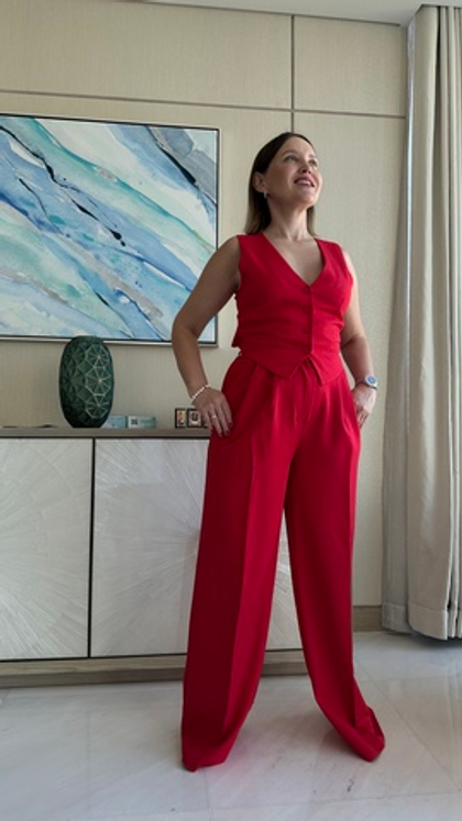 Брюки с защипами бабочка