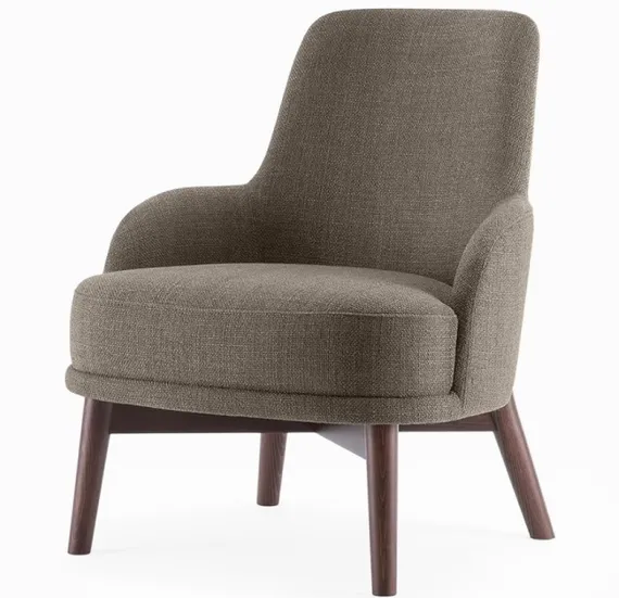 Кресло Bellavista, орех, серый