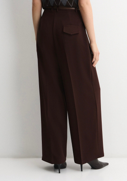 Брюки Almond с ремнем шоколад