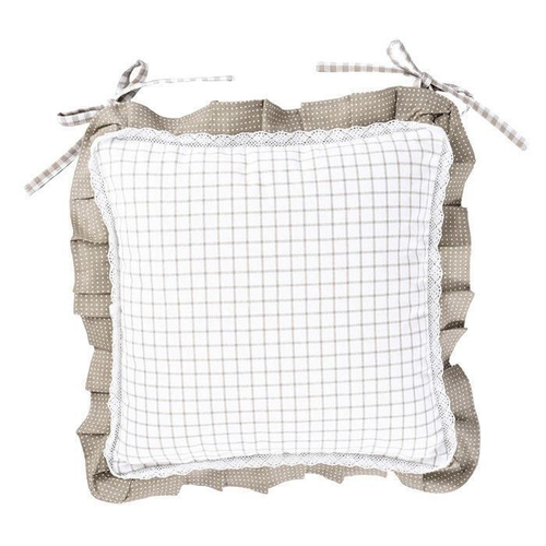 Подушка для стула декоративная "Карлотта" беж 40х40см