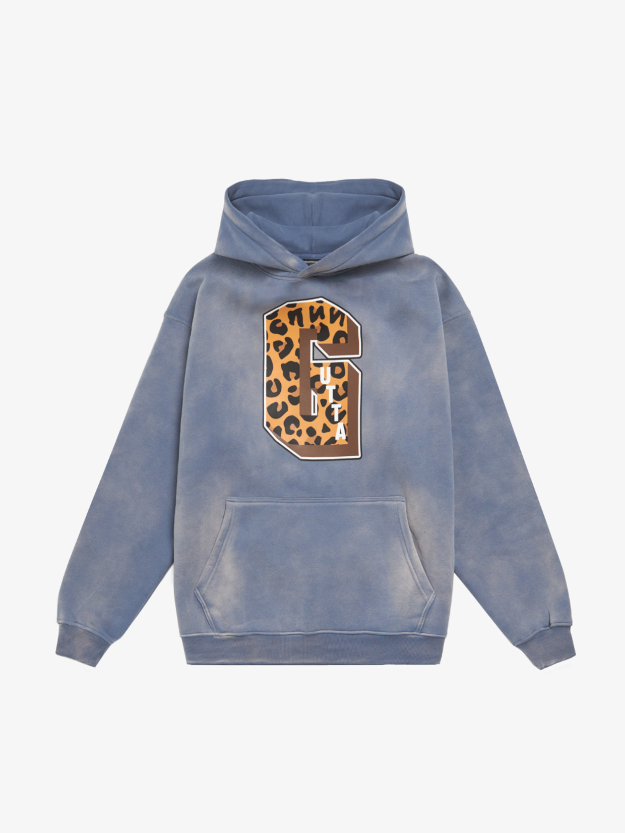 '60' BLUE SUN-FADED HOODIE