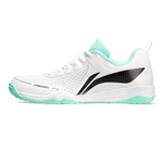 Li Ning Cushioning Breathable Slip Resistant Low top Table Tennis Training Shoes Unisex White Green