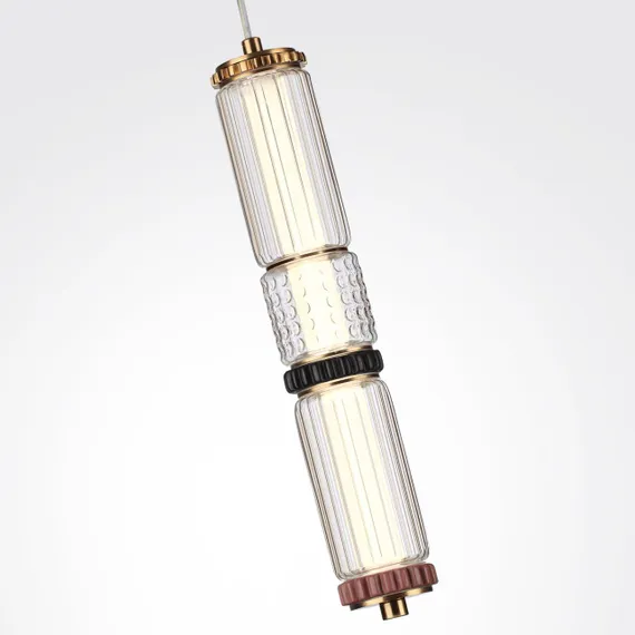 5455/12L L-VISION ODL_EX26 043 сатин.латунь/терракот/черный Подвес LED 12W 4000K COLLIER