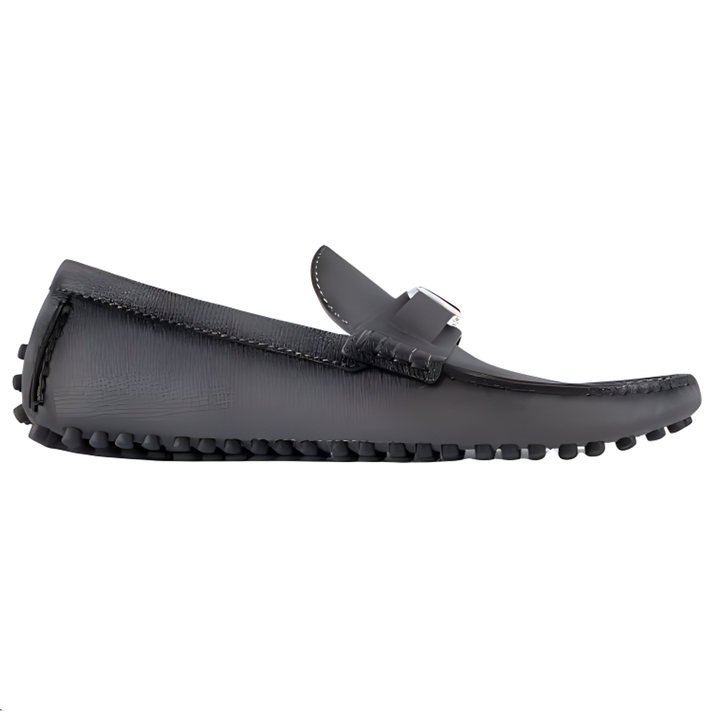 LOUIS VUITTON Hockenheim Gommino Loafers Men"s Gray