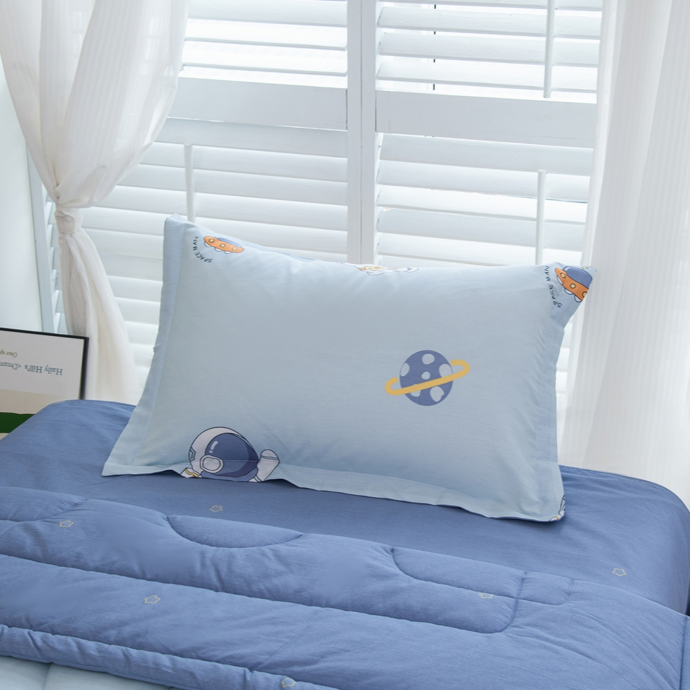 Комплект постельного белья Сатин с Одеялом Young 100% хлопок на резинке OBKR030