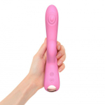 Розовый вибратор-кролик Bunny & Clyde - 22,5 см. (Цвет: розовый)