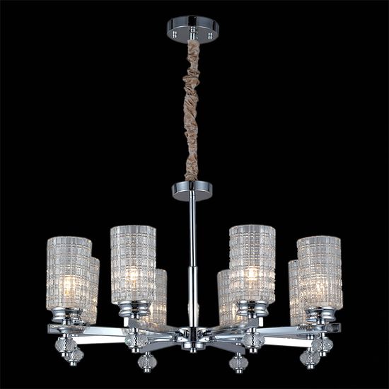 Люстра потолочная ILLUMICO E14  IL8678-8P-20 CR