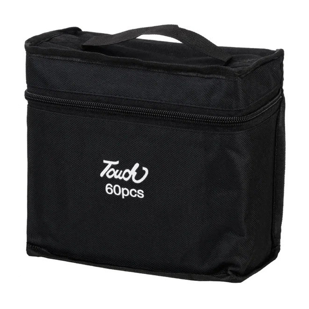 Маркер для скетчинга, двусторонние, Touch Aibao, четырёхгранные, 14 мм, спиртовые, 60 шт