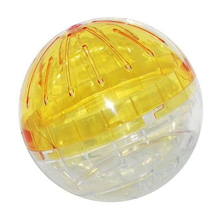 Колесо N1 для грызунов "ШАР" прогулочный, пластиковый, прозрачный Д12,5 см