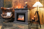 Каминокомплект Coventry Graphite Grey - Серый графит с очагом Jupiter FX New