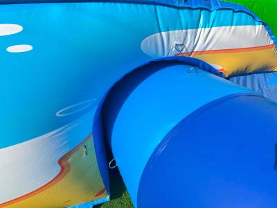 Надувная водная горка «Цыпа на волнах» с бассейном 14×8×7,3 м