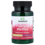 Swanson Vitamins, Пуэрария мирифика с витаминами B6 и B12, 60 растительных капсул