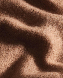 Zara Home - Мягкий плед с бахромой, терракота, 140x190 см