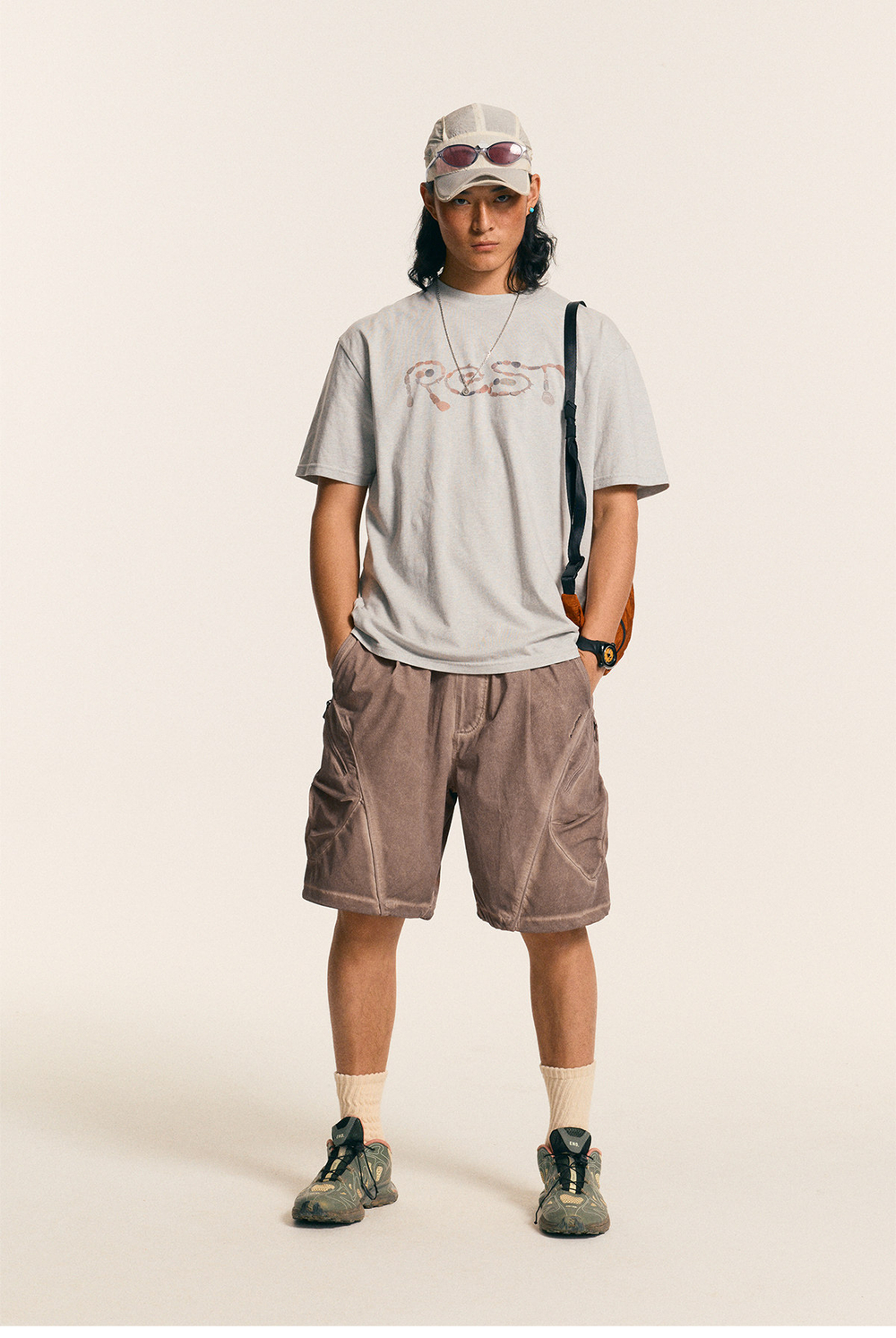 Шорты Nothomme Monterest Garment Dyed коричневый