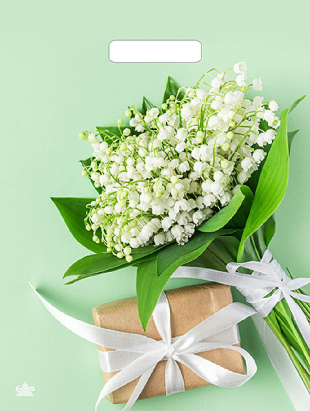 Пакет 40*31см (60мк) с вырубной укрепл. ручкой "Весенние ландыши" Ламинат