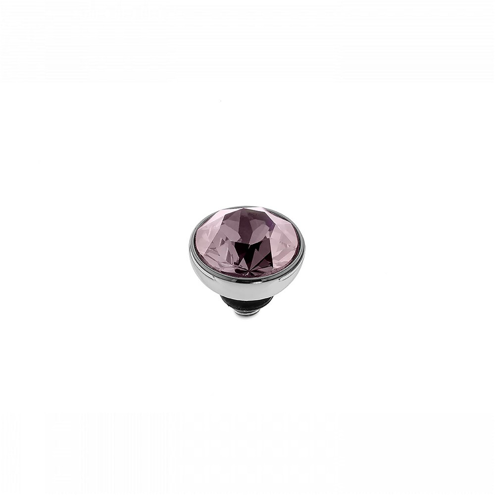 Шарм Qudo Bottone Light Amethyst 8 мм 680133 V/S цвет фиолетовый, серебряный