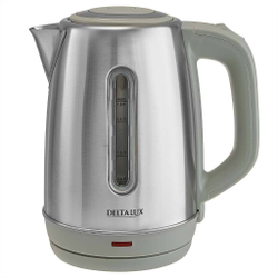 Чайник электрический 2000 Вт, 1,8 л DELTA LUX DE-1015 серый