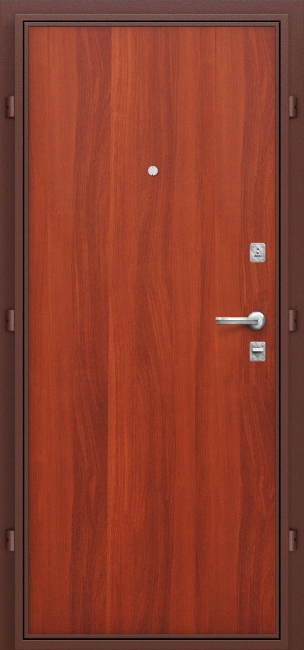 Дверь Браво Стандарт (66 мм) стальная, окраска антик медь