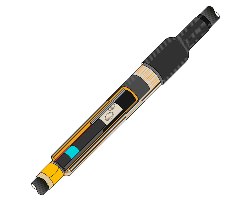 Муфта термоусаживаемая соединительная для одножильного кабеля с пластмассовой изоляцией из сшитого полиэтилена, на напряжение до 35 кВ включительно  ПСТ(с)-О-35-95 (с соединителями ГС95)