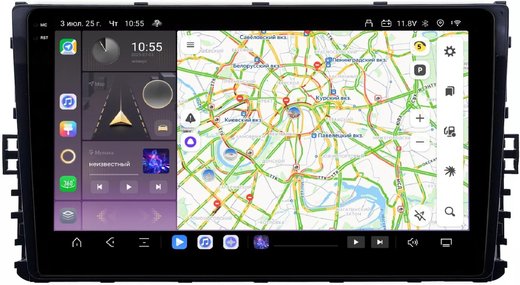 Магнитола для VW Jetta 7, Teramont, Taos, Multivan/Caravelle 2020+, Tiguan 2, Passat B8 - Carmedia OL-9925 QLed+2K, Android 13, TS20, CarPlay, 4G SIM-слот