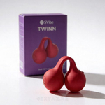Стимулятор клитора с вибрацией SVibe Snail TWINN Clit Hugging Vibe вишневый
