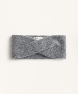 Oysho Повязка на голову из 100% кашемира, серый меланж