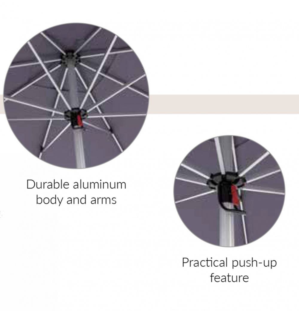 Зонт профессиональный Tagliamento Manuel, белый, зеленый