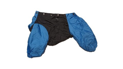 Комбинезон, утепленный байкой 27 мальчик (обхват груди 55 - 61) черный - голубой