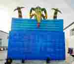 Коммерческий надувной батут "Хамелеон и динозавры" 15*7*7 м