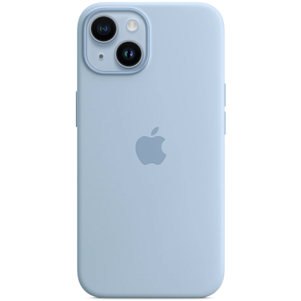 Силиконовый чехол с поддержкой MagSafe Apple Silicone Case для iPhone 14, Sky (Чистое небо)