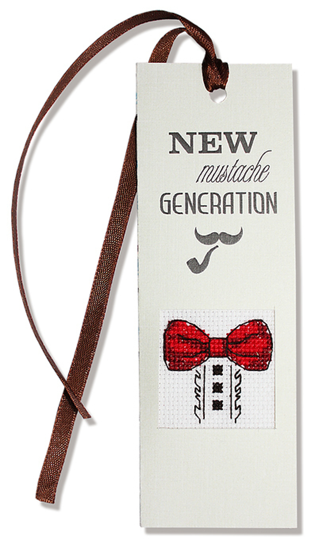 Набор для изготовления закладки с вышитым элементом "New Mustache G...r",  5,5 х 15 см (10013160/060