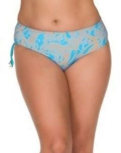 Плавки с регуляцией высоты и узором пейсли (Размер: XXXL) (Цвет: голубой)