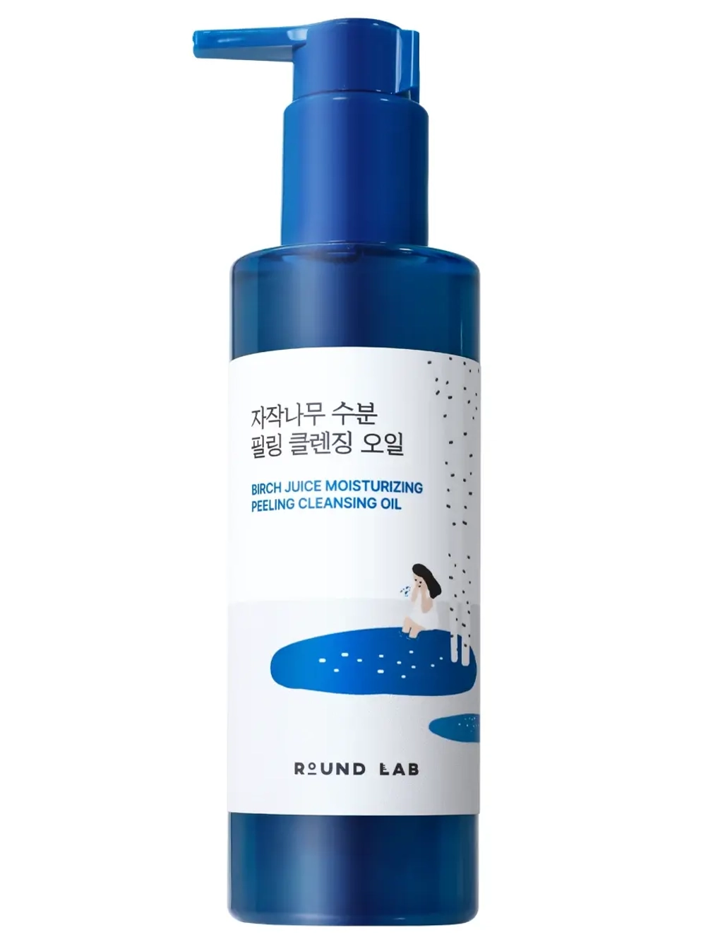 Round Lab Гидрофильное масло с берёзовым соком и кислотами Birch Juice Moisturizing Peeling Cleansing Oil 200 мл