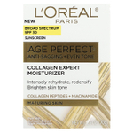 L'Oréal, Age Perfect Anti-Sagging + Even Tone, экспертное увлажняющее средство с коллагеном, SPF 30, 70 г (2,5 унции)