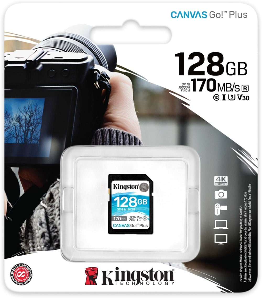 Карта памяти Kingston SDG3/128GB 128 Гб