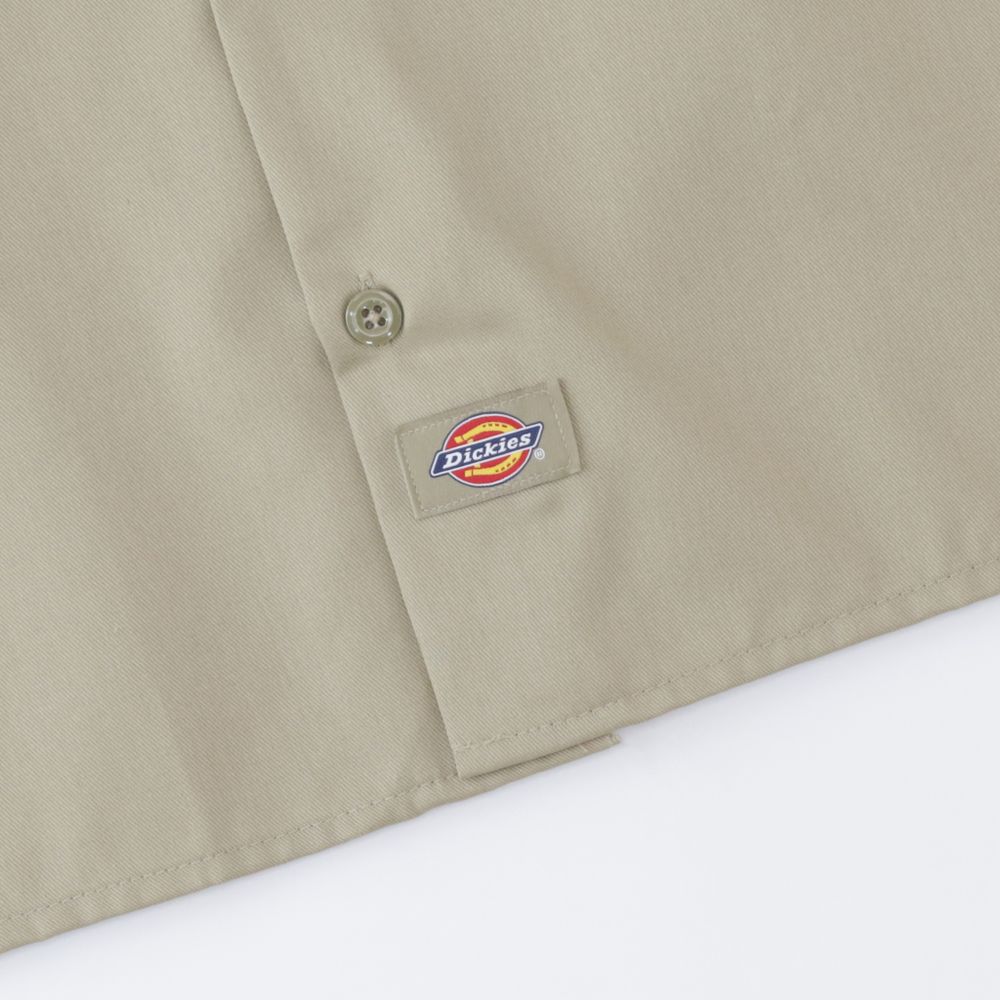 Рубашка Dickies Long Sleeve Work Shirt (khaki)