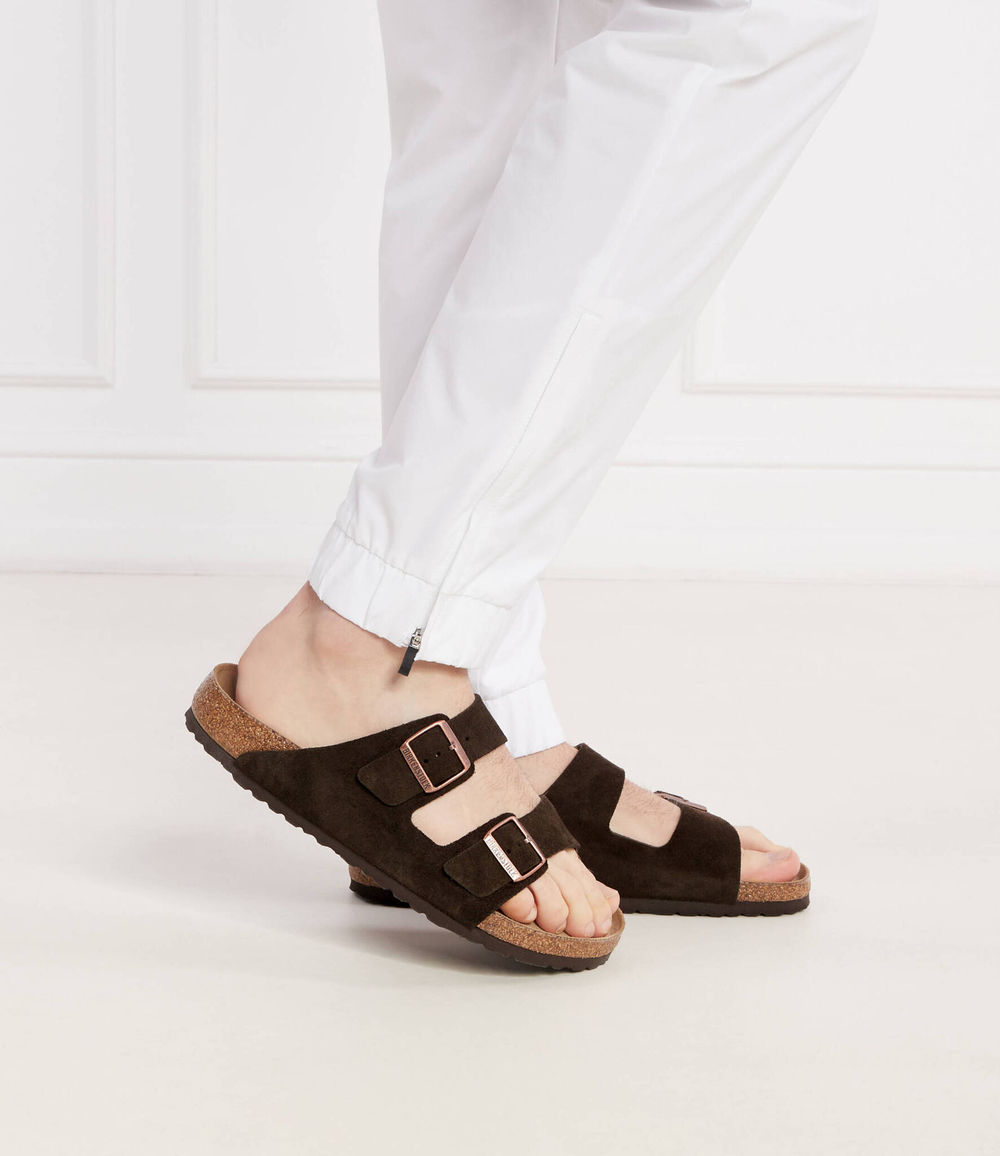 Кожаные шлепанцы arizona Birkenstock - коричневый(951311)