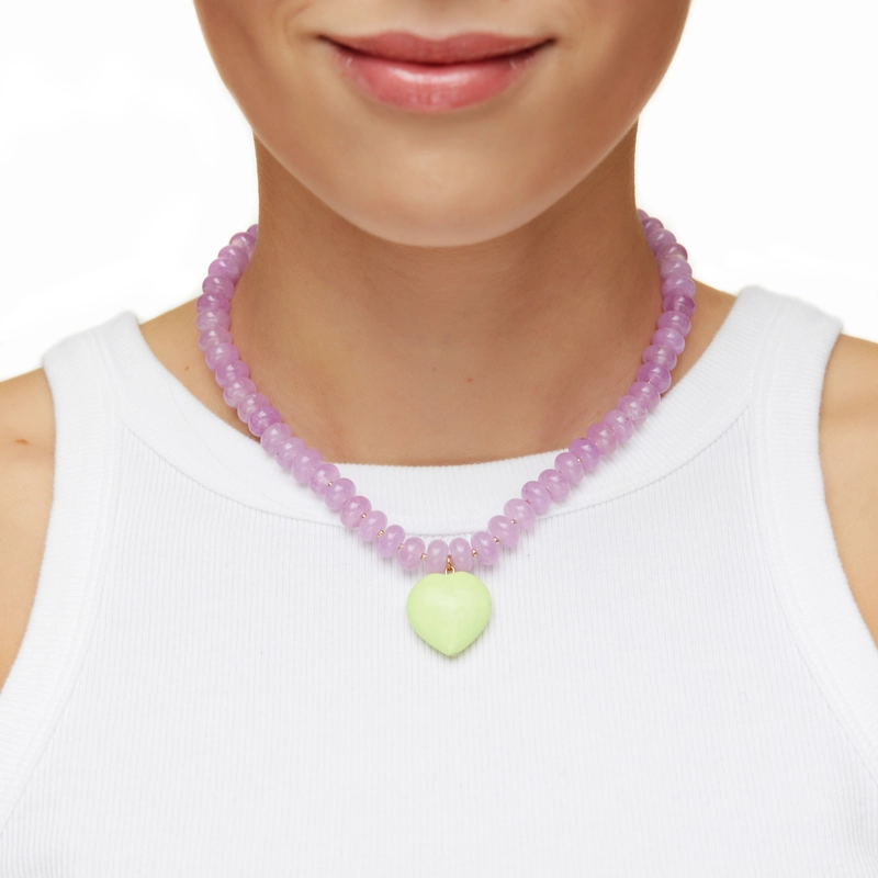 Колье Неоновая Любовь – Зеленое