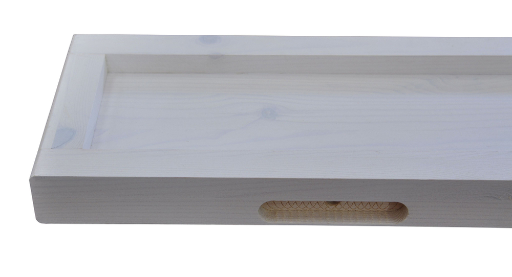 Полка настенная, 160х24х28, Мэдисон, для ванной, деревянная, белый, Dipriz