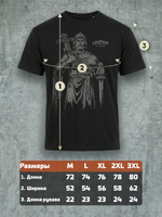 Футболка спортивная хлопковая мужская черная LEGENDA Князь