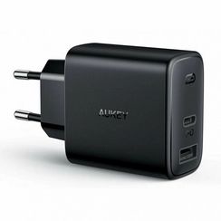 Сетевое зарядное устройство Aukey Swift Mix PD 32W USB-A + USB-C (PA-F3S), черный