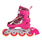 Ролики осн. алюм, кол. PU, размер S, блестки, сумка