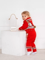 Вязаный комбинезон для новорожденных и малышей на молнии