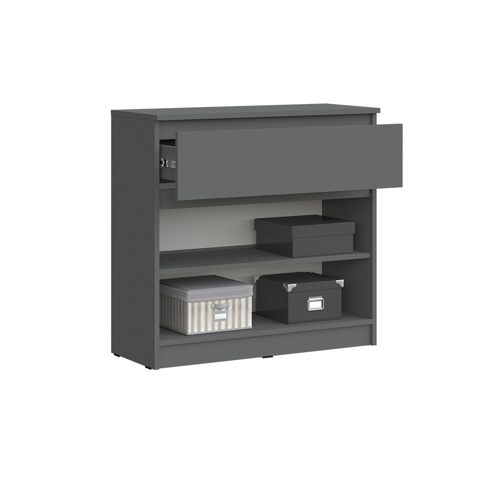 Комод Челси 800 (1 ящик 2 двери), Графит