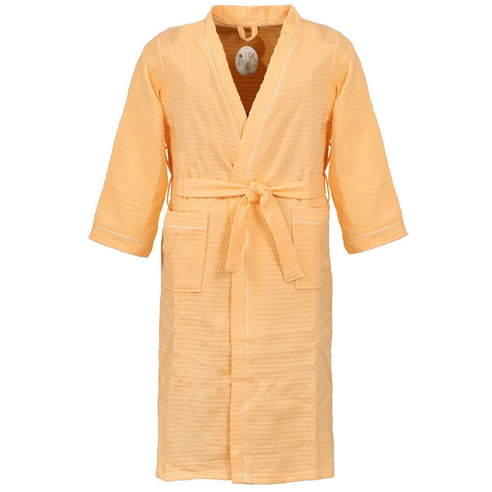 Халат унисекс, ваф, 100%хл, персик, XXL-XXXL, 56-58, Barkas, AI-0106008