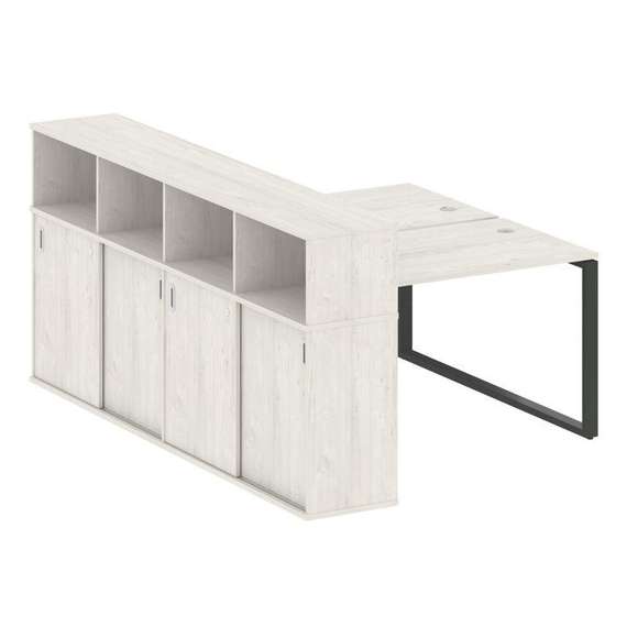 Метал Систем Рабочая станция с шкафом-купе на О-образном м/к БО.РС-СШК-4.2 Т