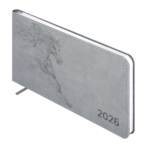 Еженедельник 2026 г. датированный 150*87 мм ЭСКАЛАДА Серый (70400)