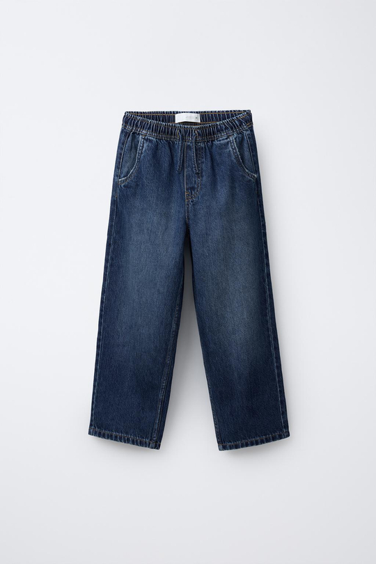 ZARA ДЖИНСЫ BAGGY С ЭТИКЕТКОЙ, СИНИЙ